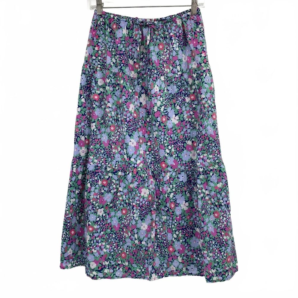 Rails Purple Blue Green Mary Floral Maxi Skirt | Women’s Size S